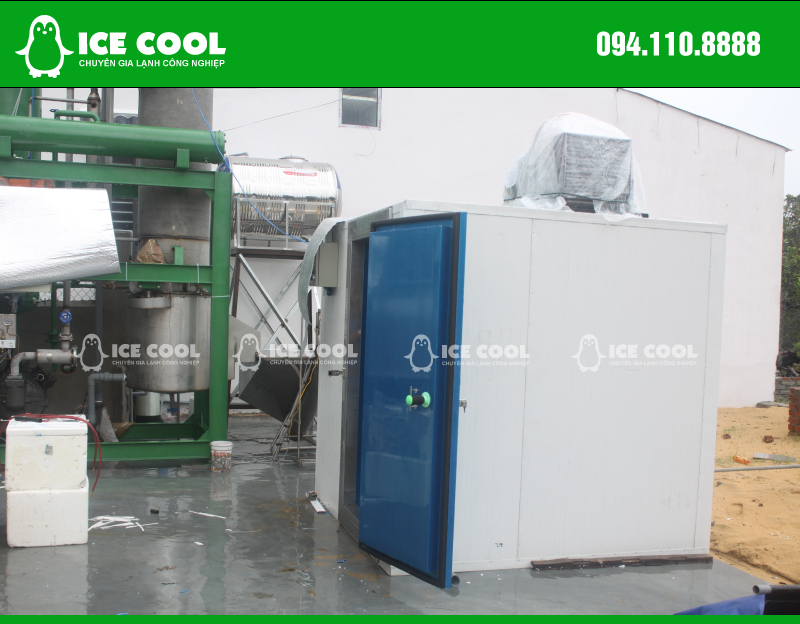 Installation of cold storage to store ice cubes