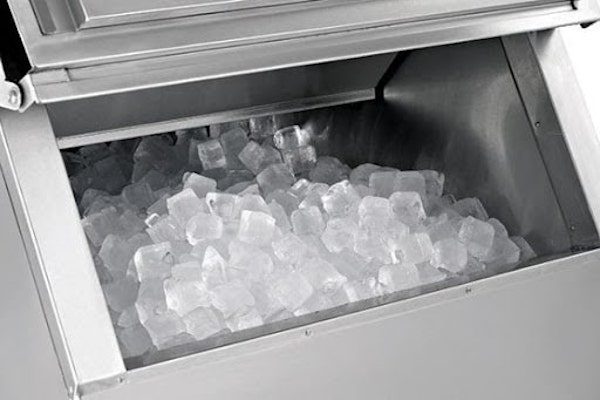 Close-up image of the ice machine