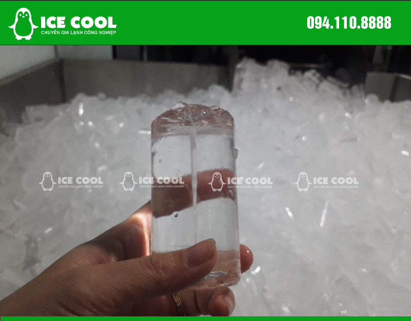 Beer ice is produced from ice machine ICE COOL