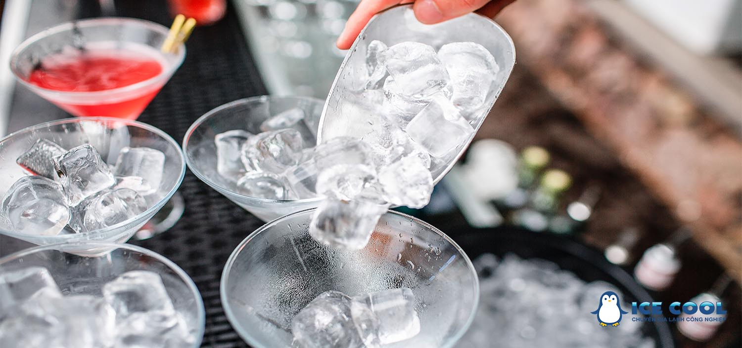 Ice cubes are essential in the restaurant business