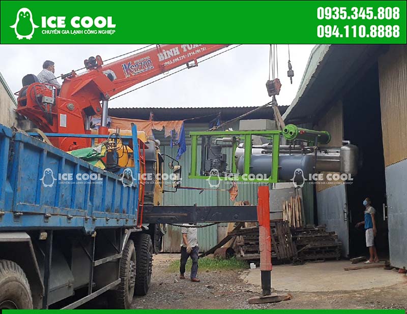 Ice machine in Quang Nam is factory produced ICE COOL ice machine