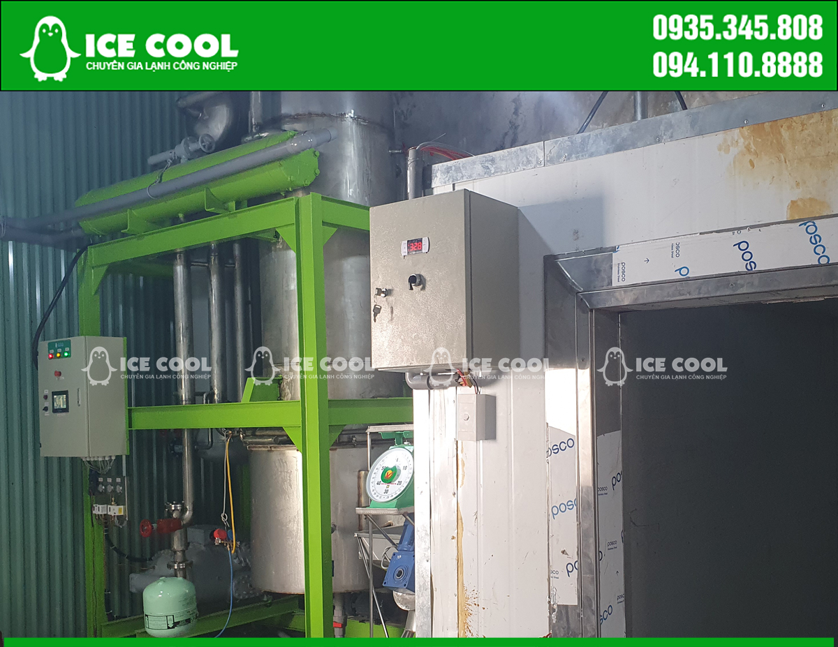 Products of ice machine installed for customers