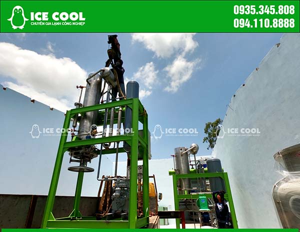 Install ice machine and coffee machine in Dien Ban