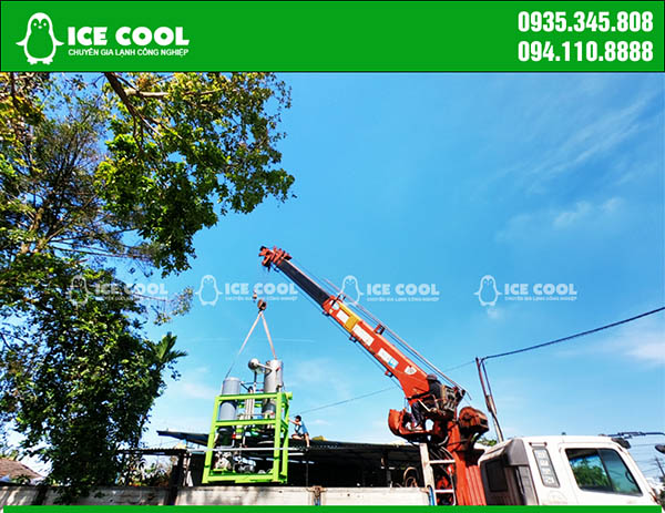 Installation of 5 tons pure ice machine in Quang Nam