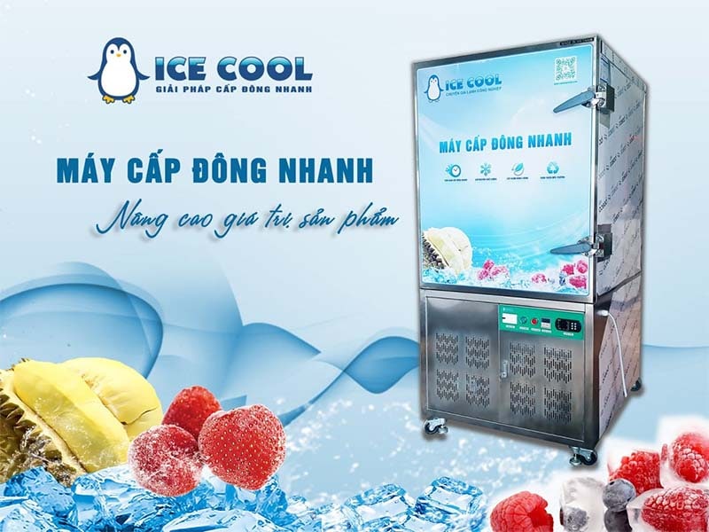 ICE COOL fish fast freezing machine has a variety of capacities