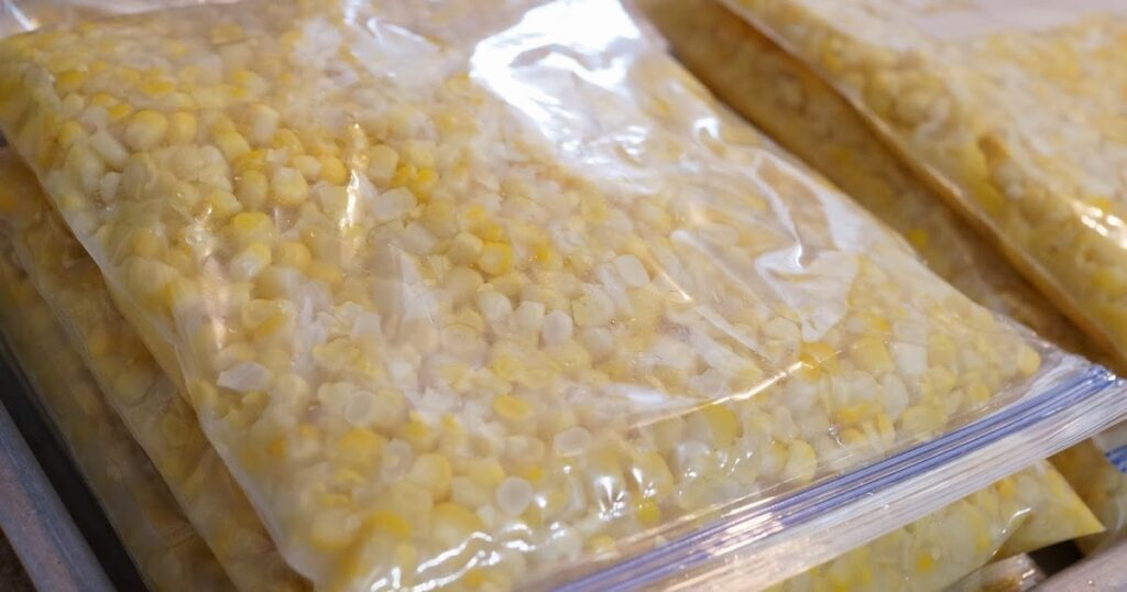 Freezing corn has a very important role