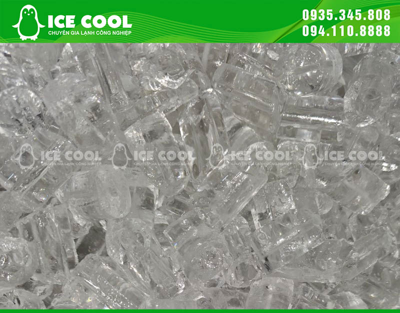 Finished ice cubes