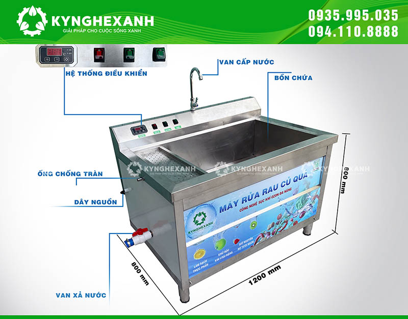 Structure of fruit and vegetable washing machine