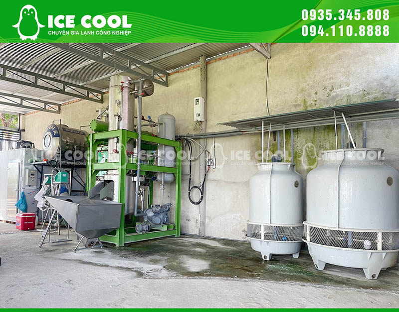 ICE COOL ice machine system is equipped with cold storage, water filter,...