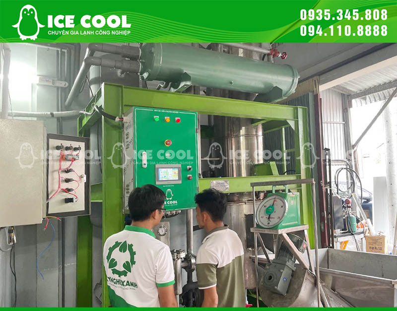 ICE COOL engineer will work with operator to directly run the machine and check the cooling process.