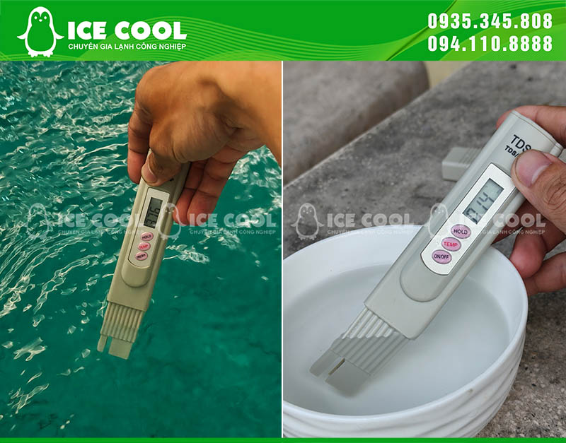 Test water using a TDS water tester.